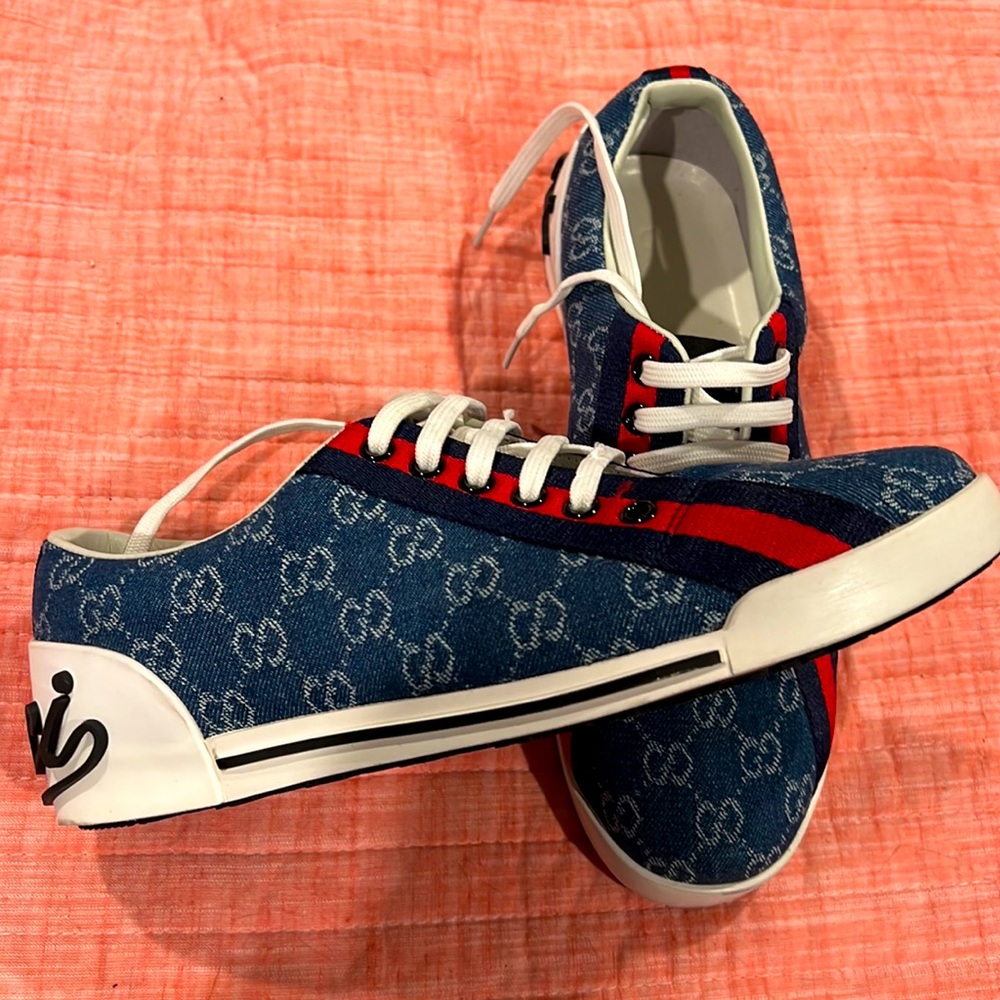 Gucci denim sneakers